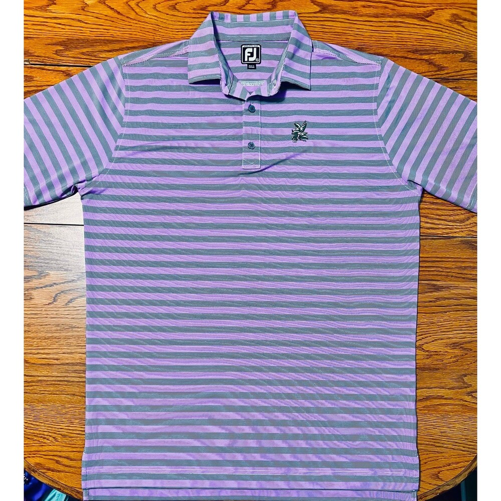 Footjoy Mens Polo Shirt XL Performance Golf Stretch Comfort Athletic Fit Purple